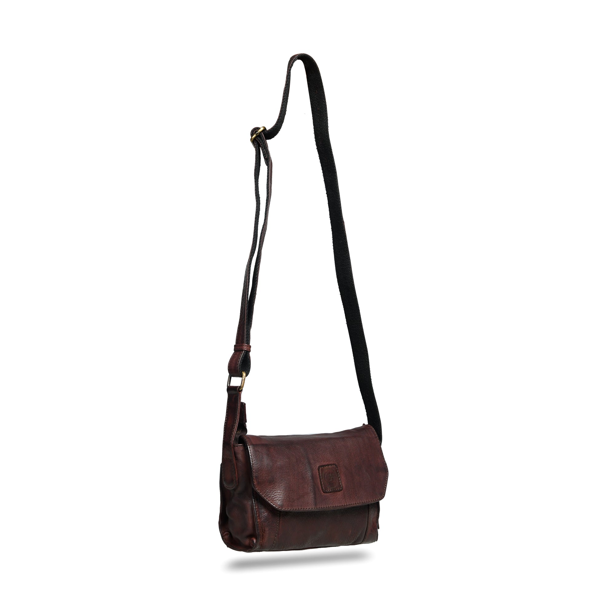 Heritage Leather Crossbody Bag - Tan Colour
