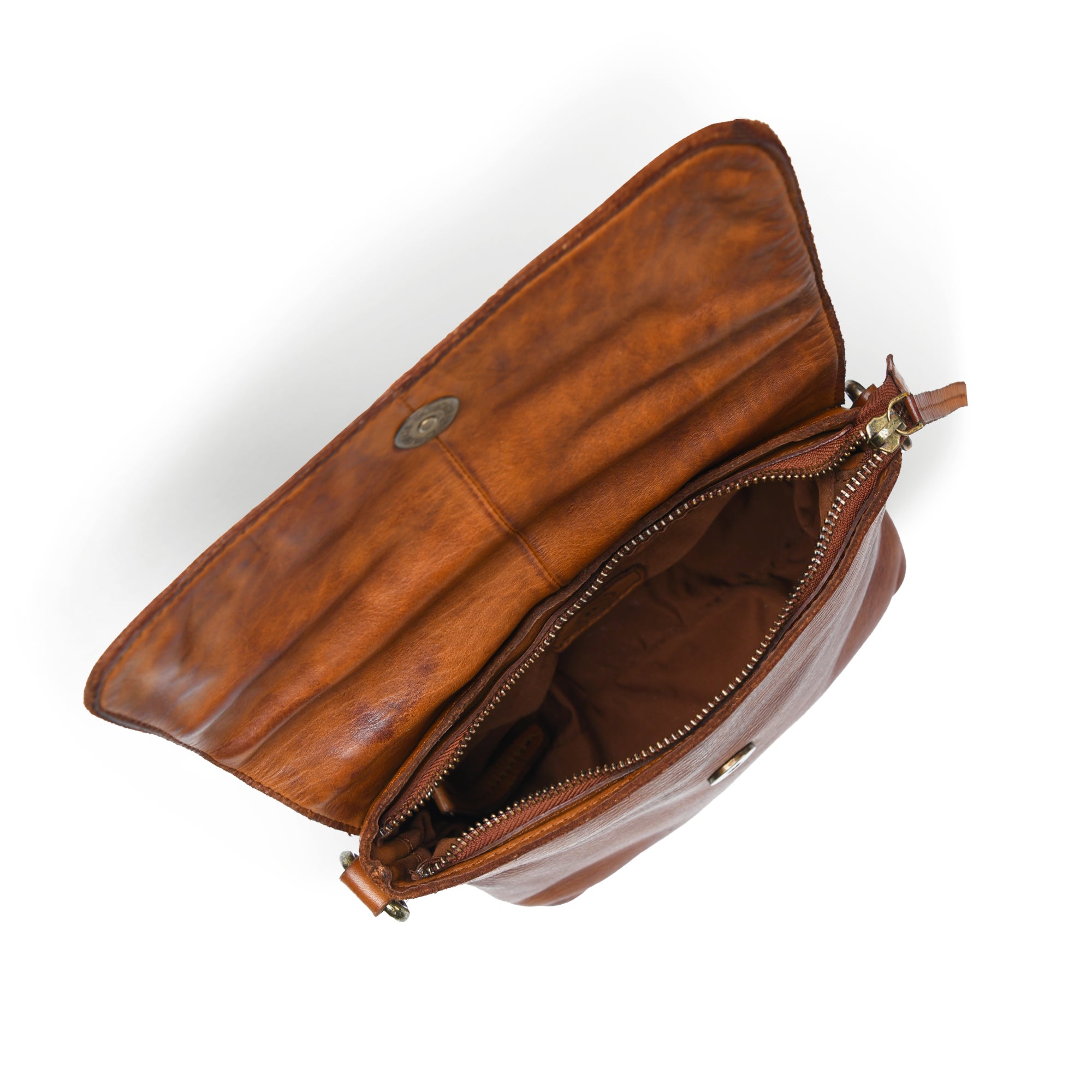 Verdant Crossbody Women's Leather Handbag - Tan Colour