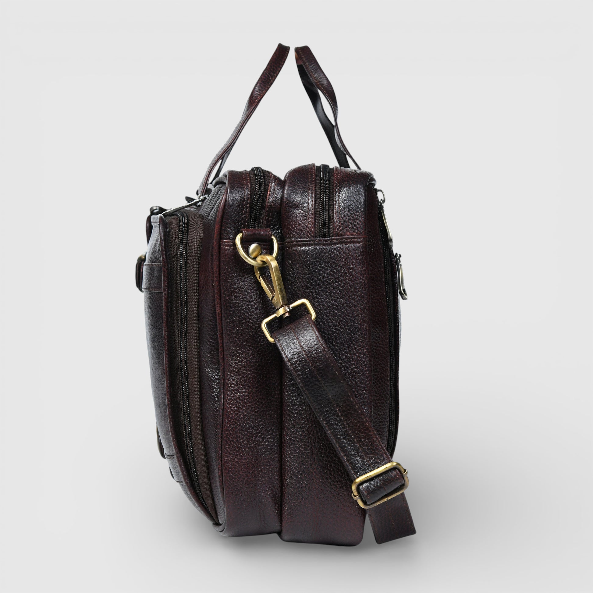 Heritage Voyager Convertible Vintage Leather Backpack – Laptop Travel & Office Bag | Maroon