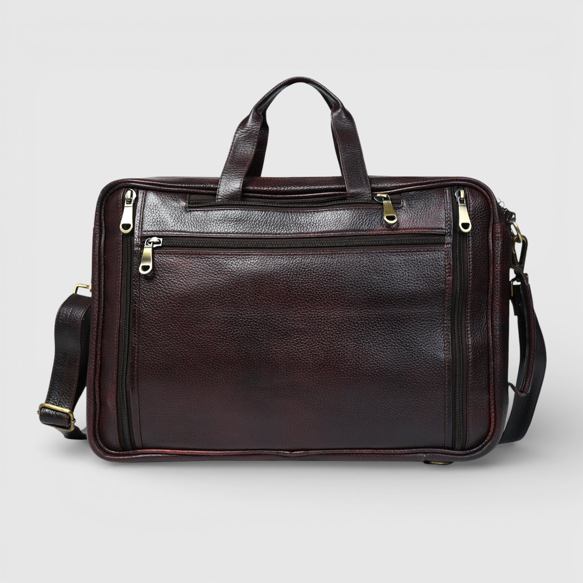 Heritage Voyager Convertible Vintage Leather Backpack – Laptop Travel & Office Bag | Maroon