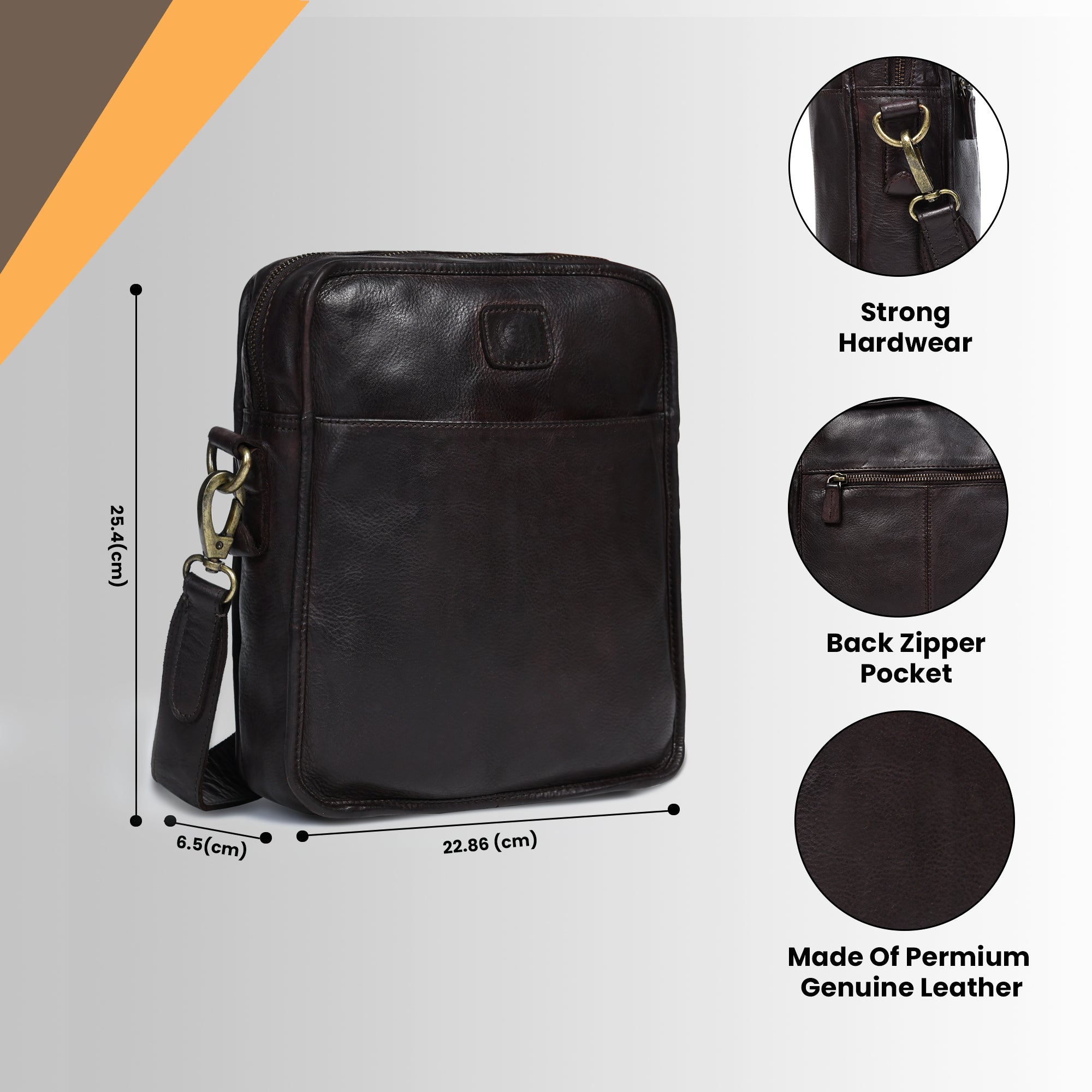 Verdant Trail Leather Sling Bag