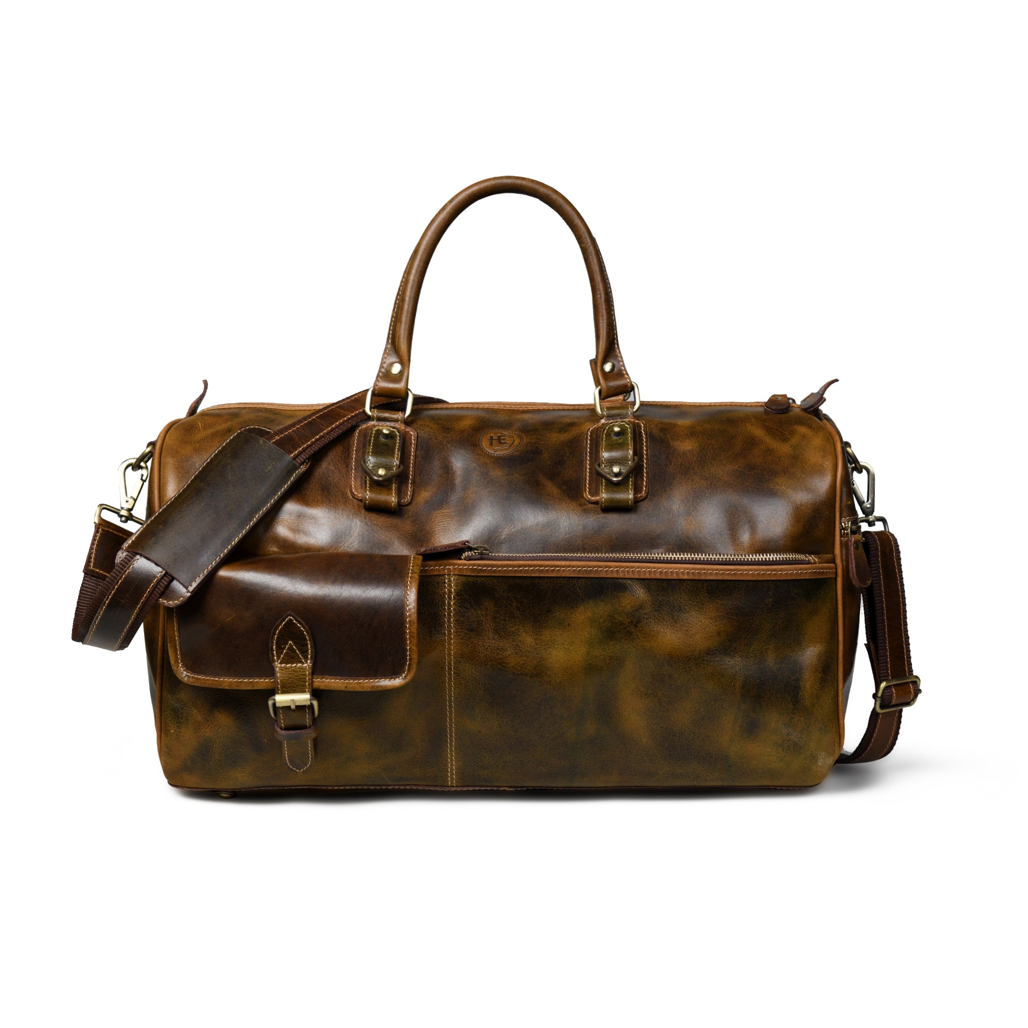 The Odyssey Leather Travel Duffel - Brown Colour