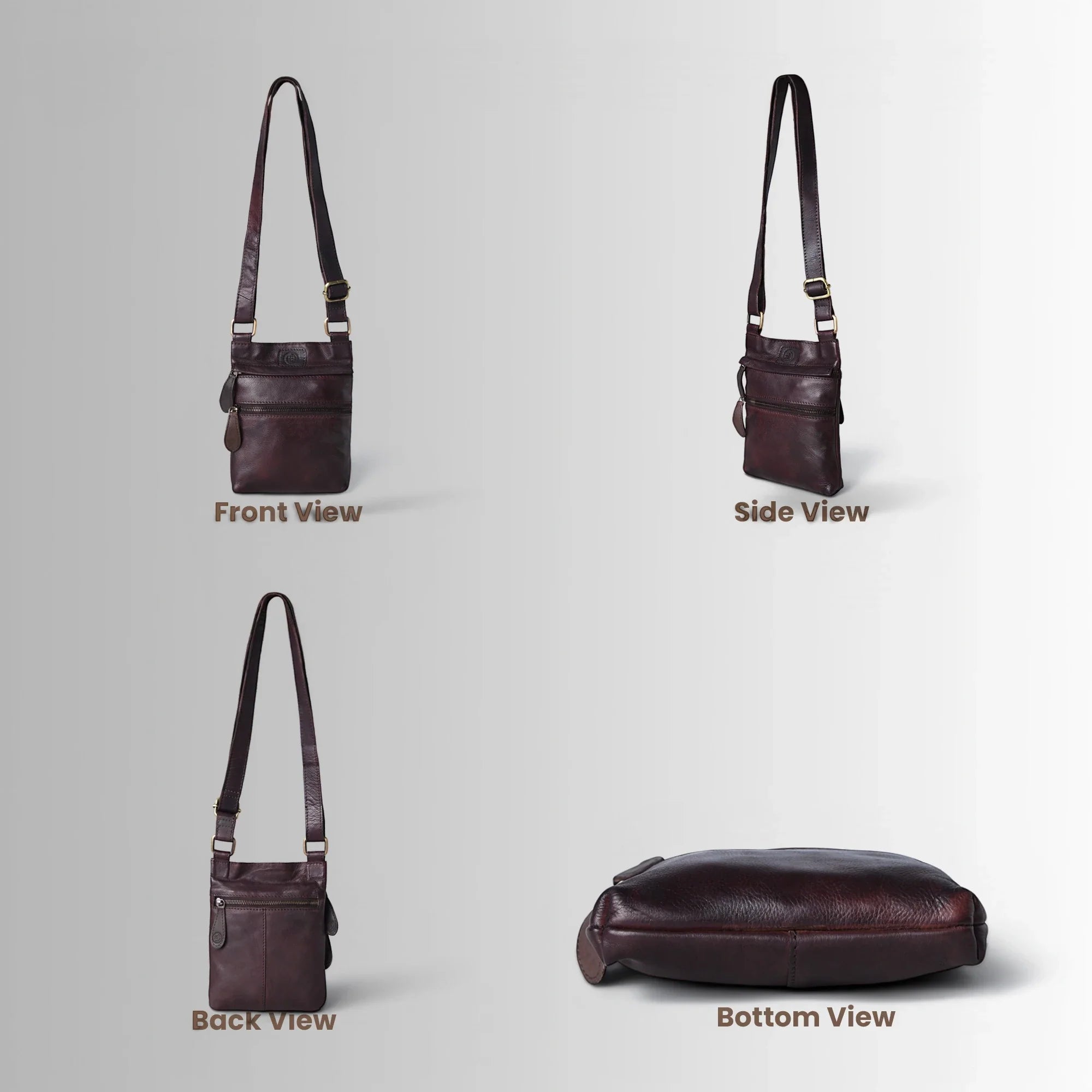 Vintage Terra Crossbody Bag - Expresso brown
