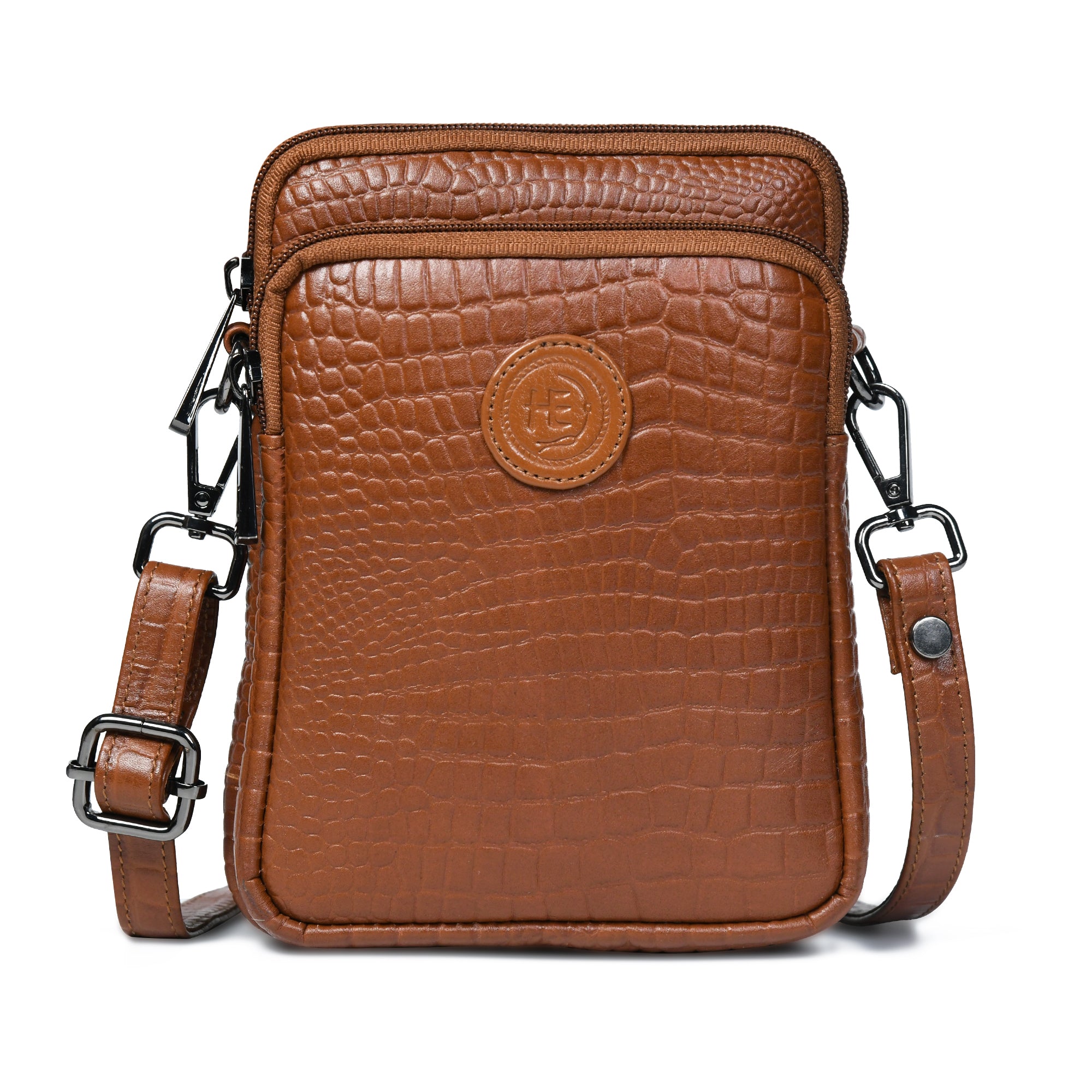 Croc Luxe Leather Sling Bag