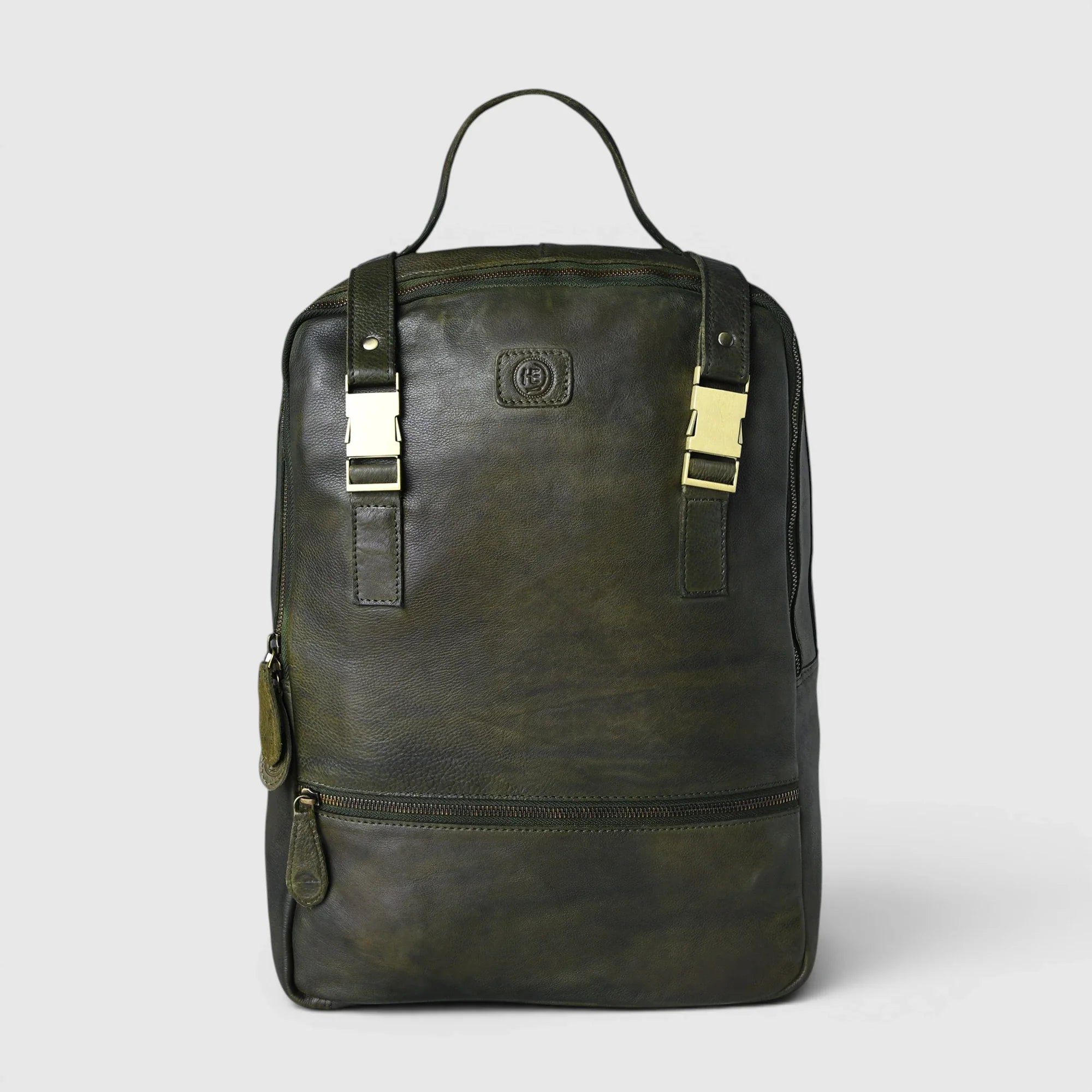 Oakridge Leather Backpack – Forest Green