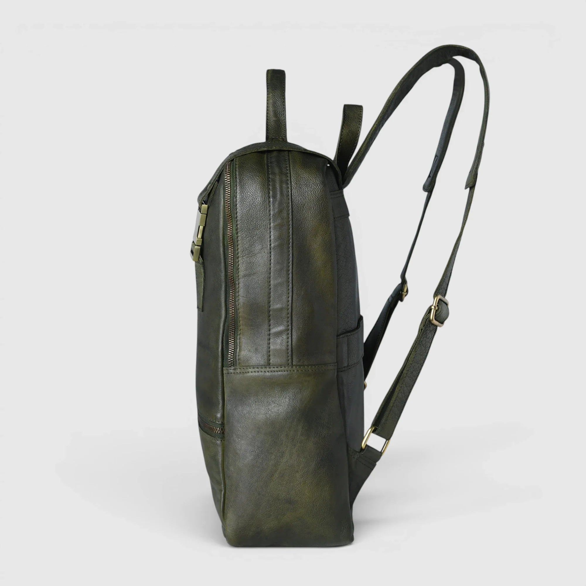Oakridge Leather Backpack – Forest Green