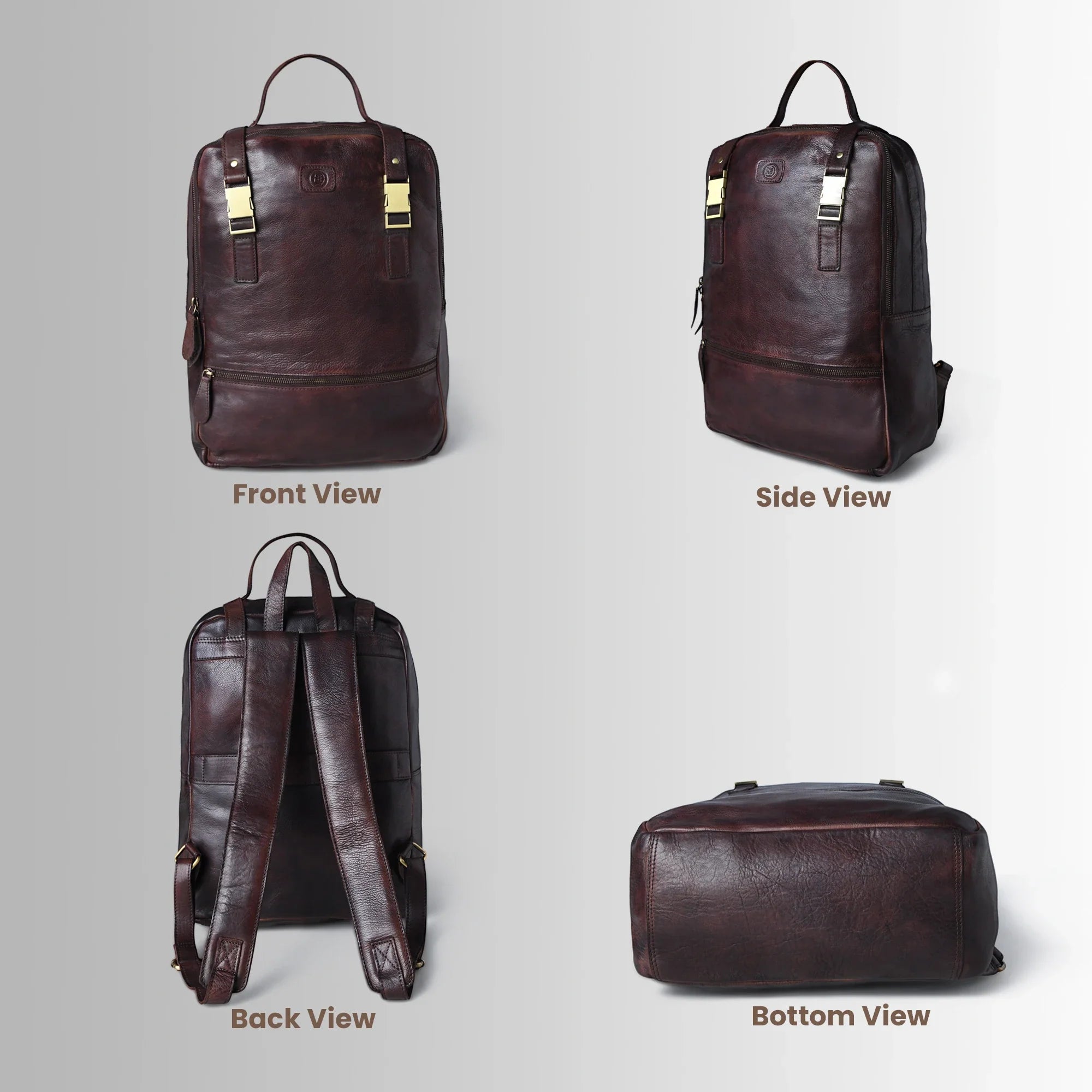 Oakridge Leather Backpack – Expresso Brown