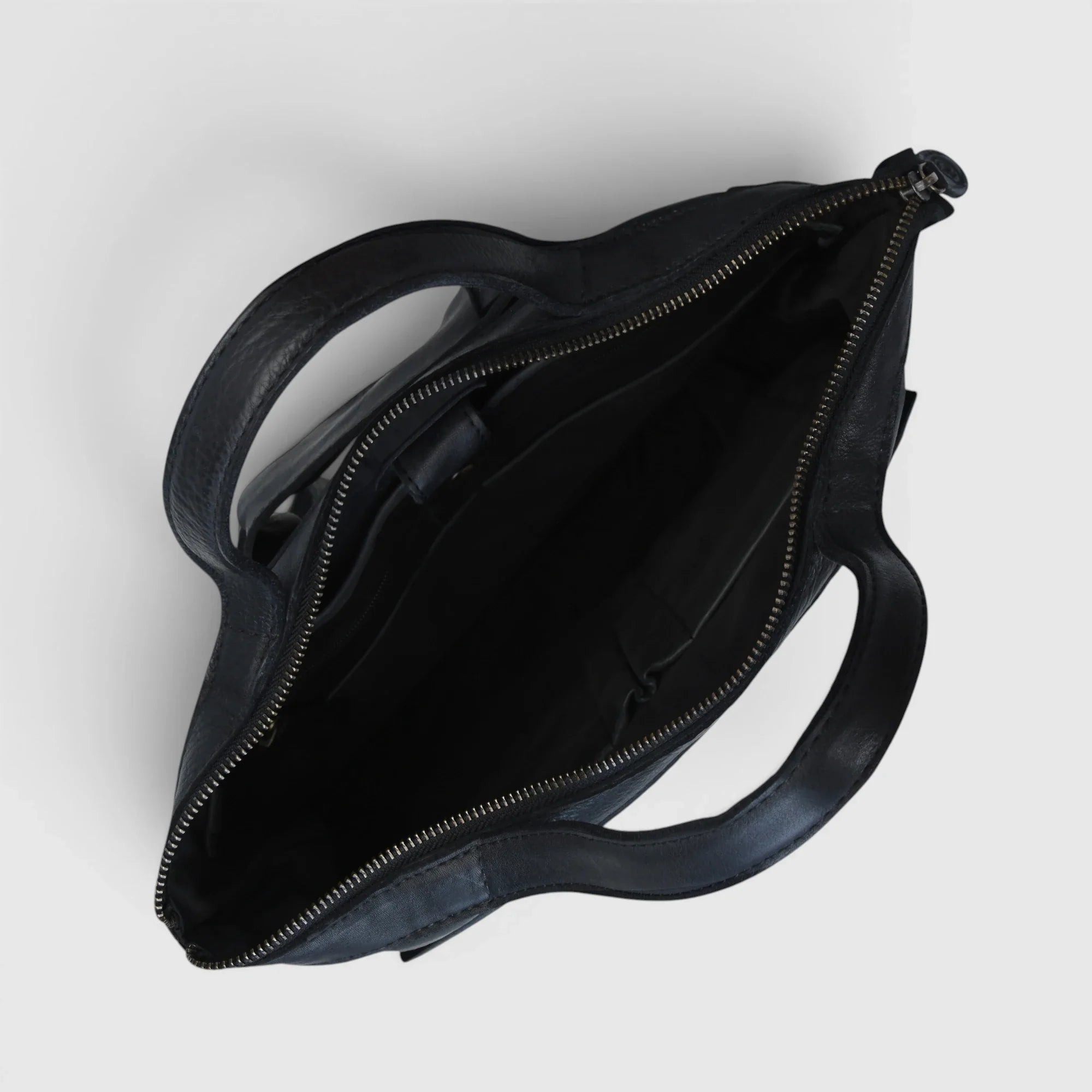 Siena Convertible Leather Backpack  – Black