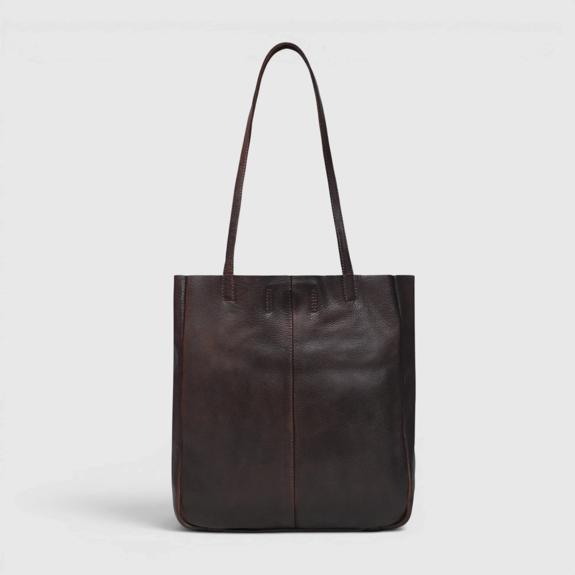 Hestern Midnight Classic Women’s Leather Tote - Expresso Brown