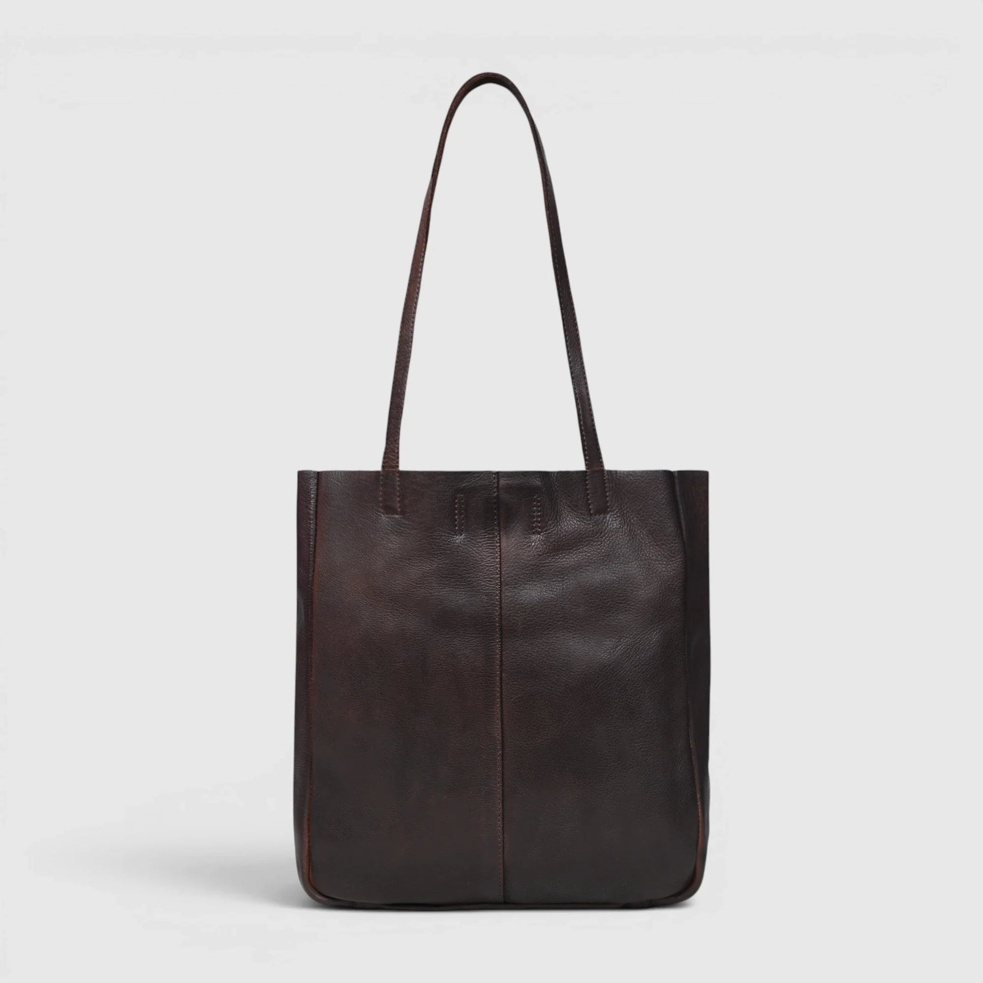 Hestern Midnight Classic Women’s Leather Tote - Expresso Brown