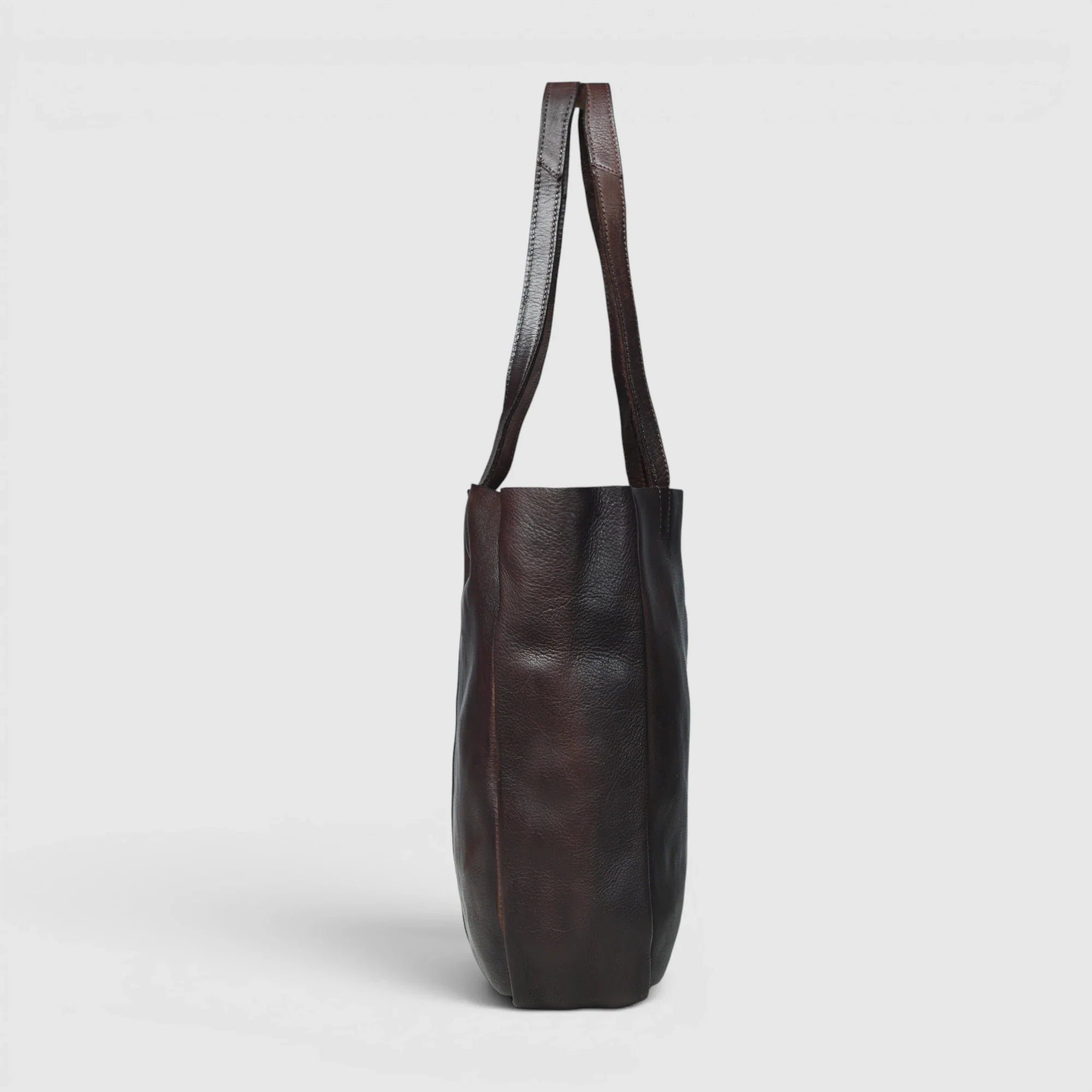 Hestern Midnight Classic Women’s Leather Tote - Expresso Brown