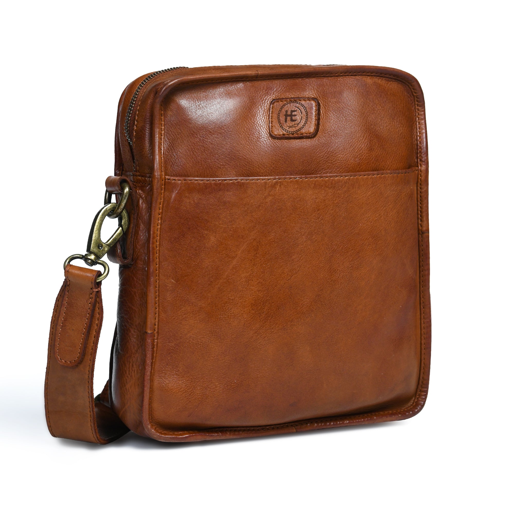 Verdant Trail Leather Sling Bag