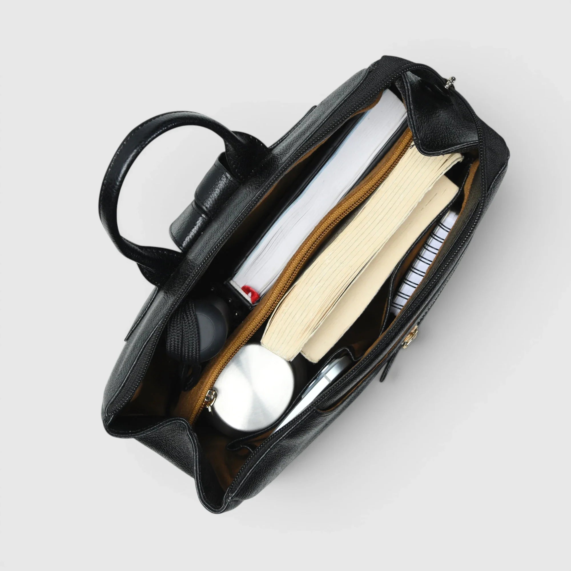 Inner View Convertible Leather Backpack