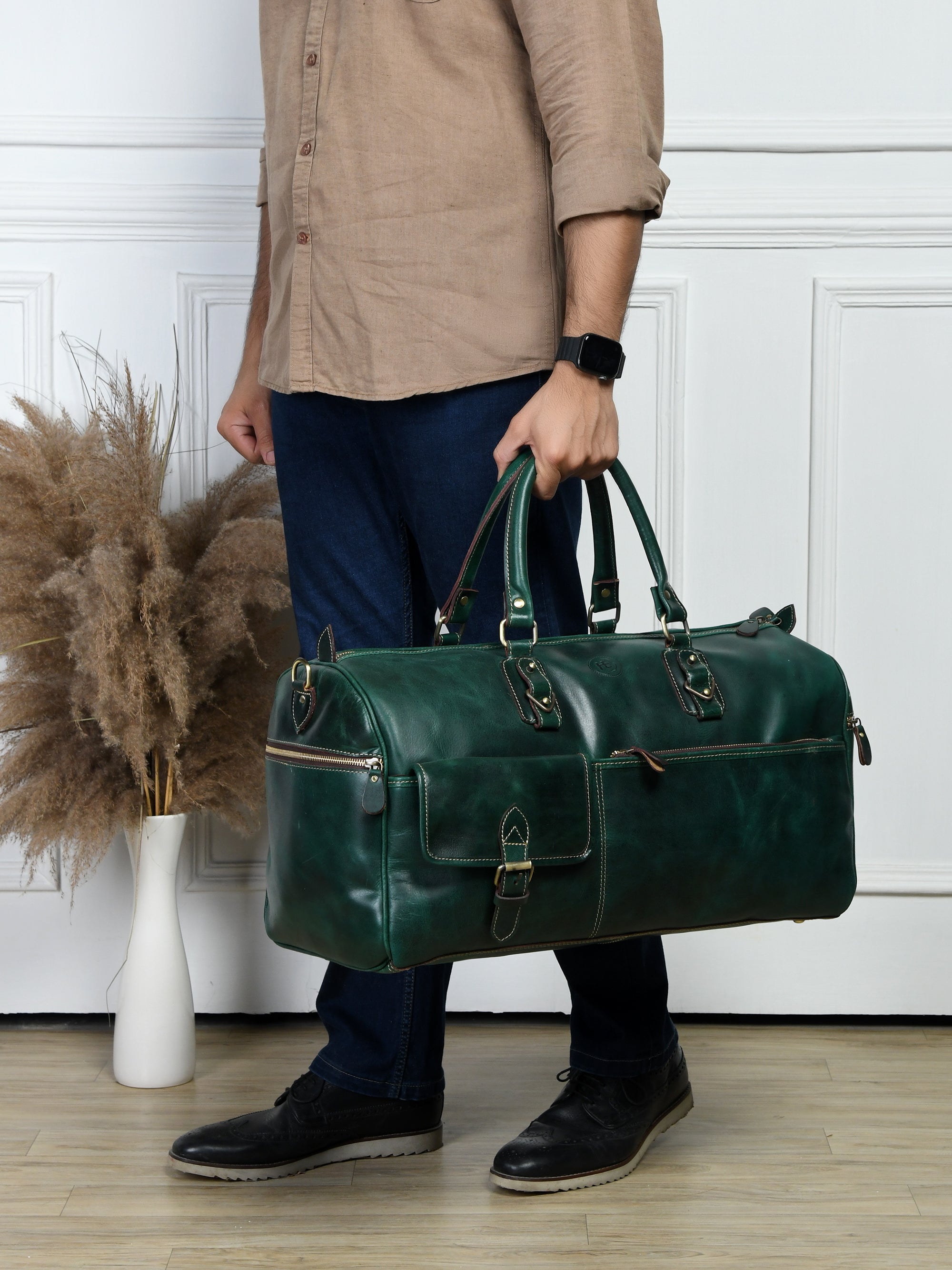 The Odyssey Leather Travel Duffel Bag