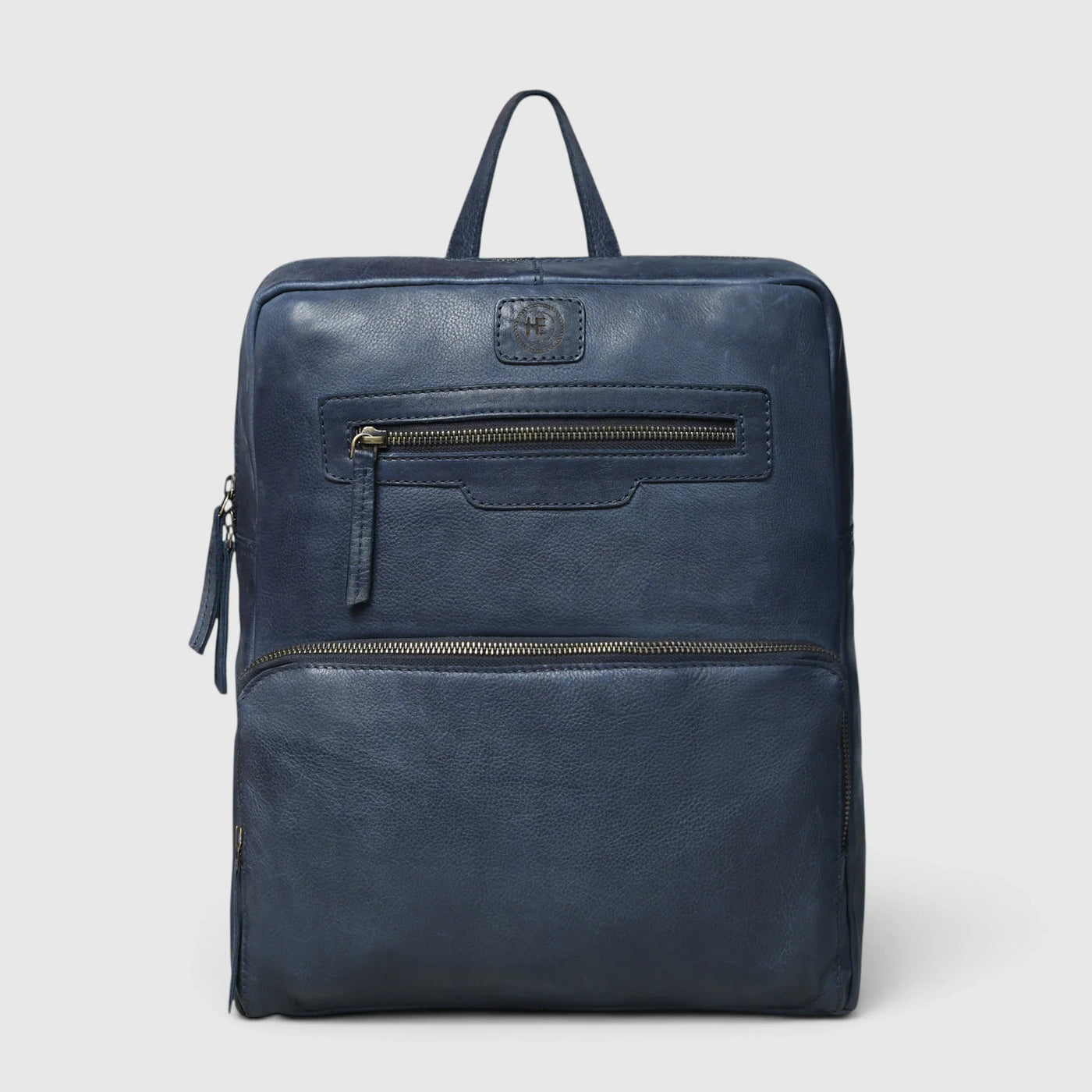 cobalt blue leather backpack Parker The compact bag features a spacious Small Leather Backpack, Cobalt |