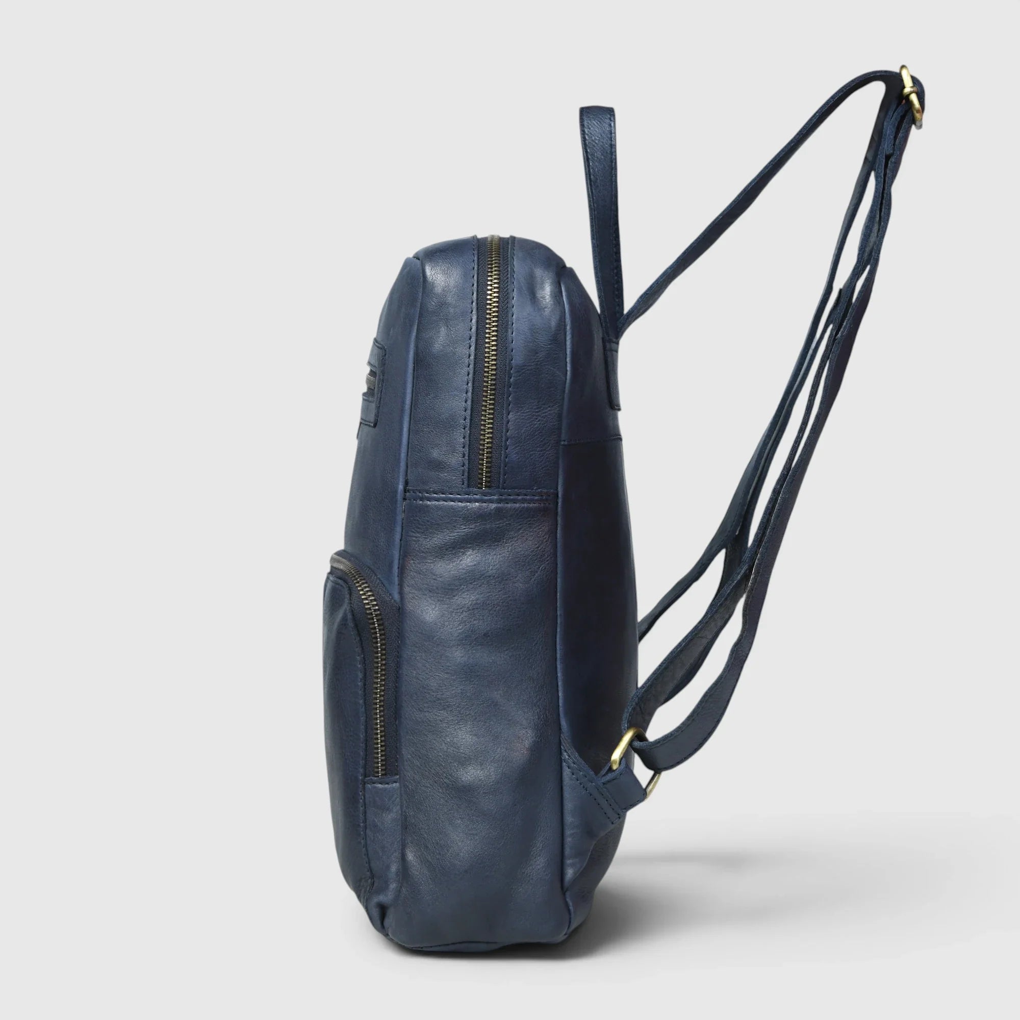 Urbancrest Leather Backpack – Cobalt Blue