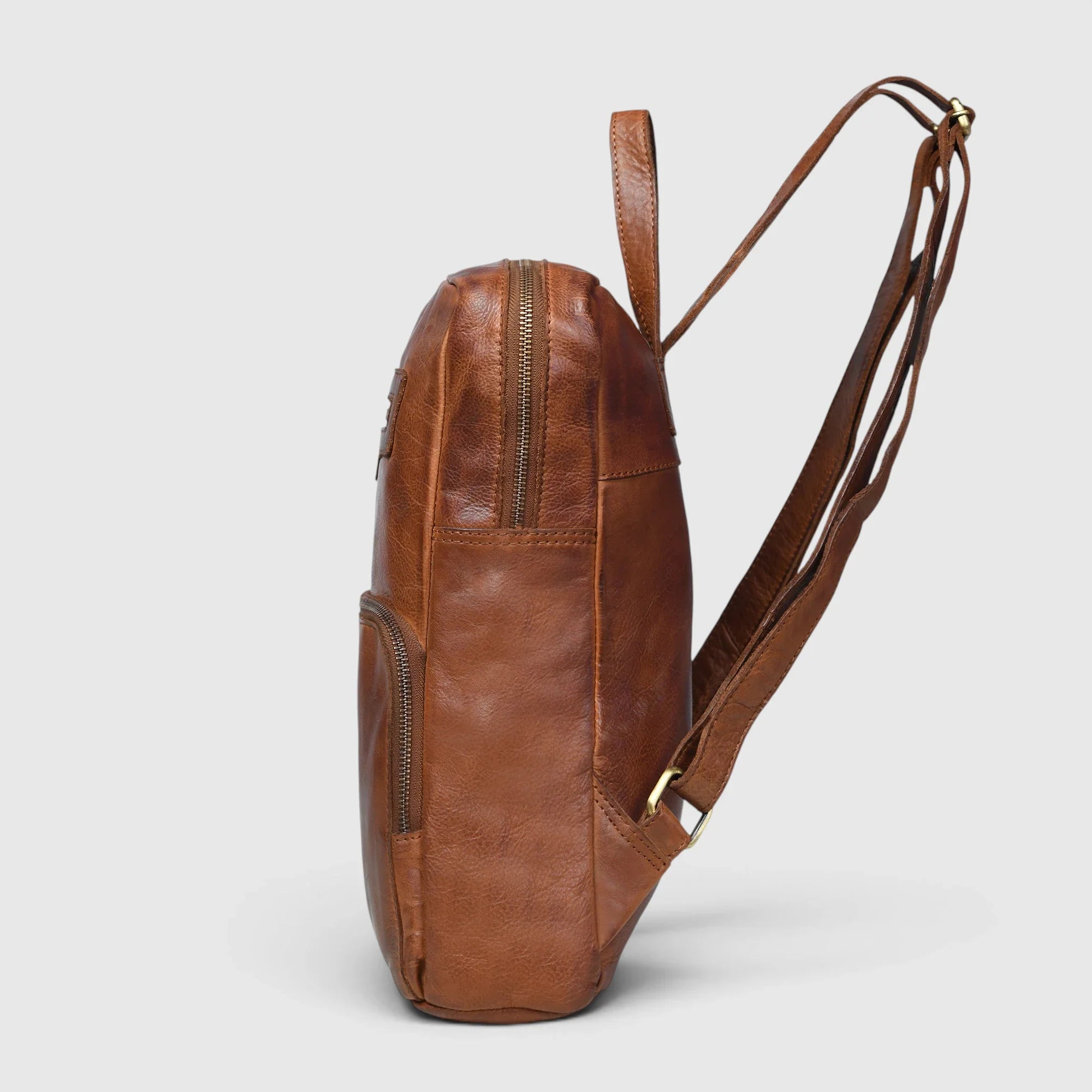 Urbancrest Leather Backpack – Tan color
