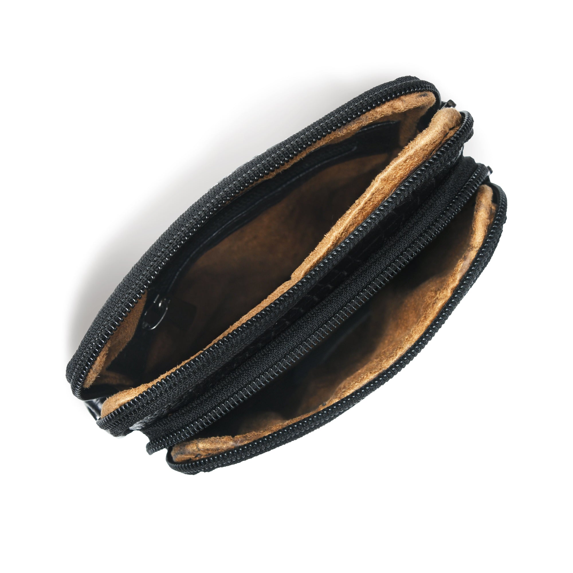 Croc Luxe Leather Sling Bag – Black Colour