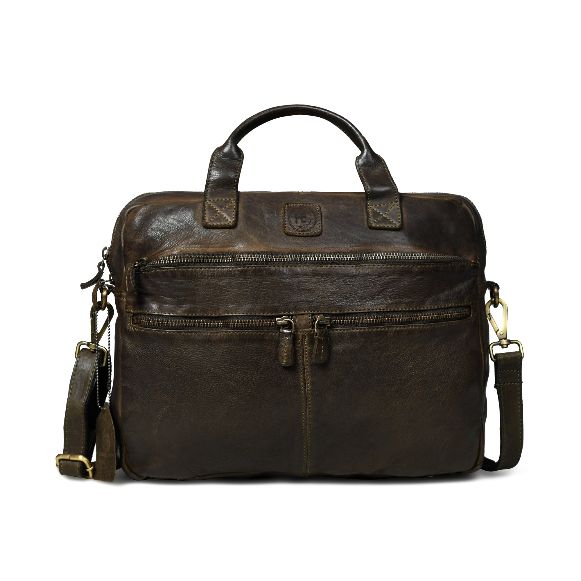 Voyager Vintage Leather Laptop Bag