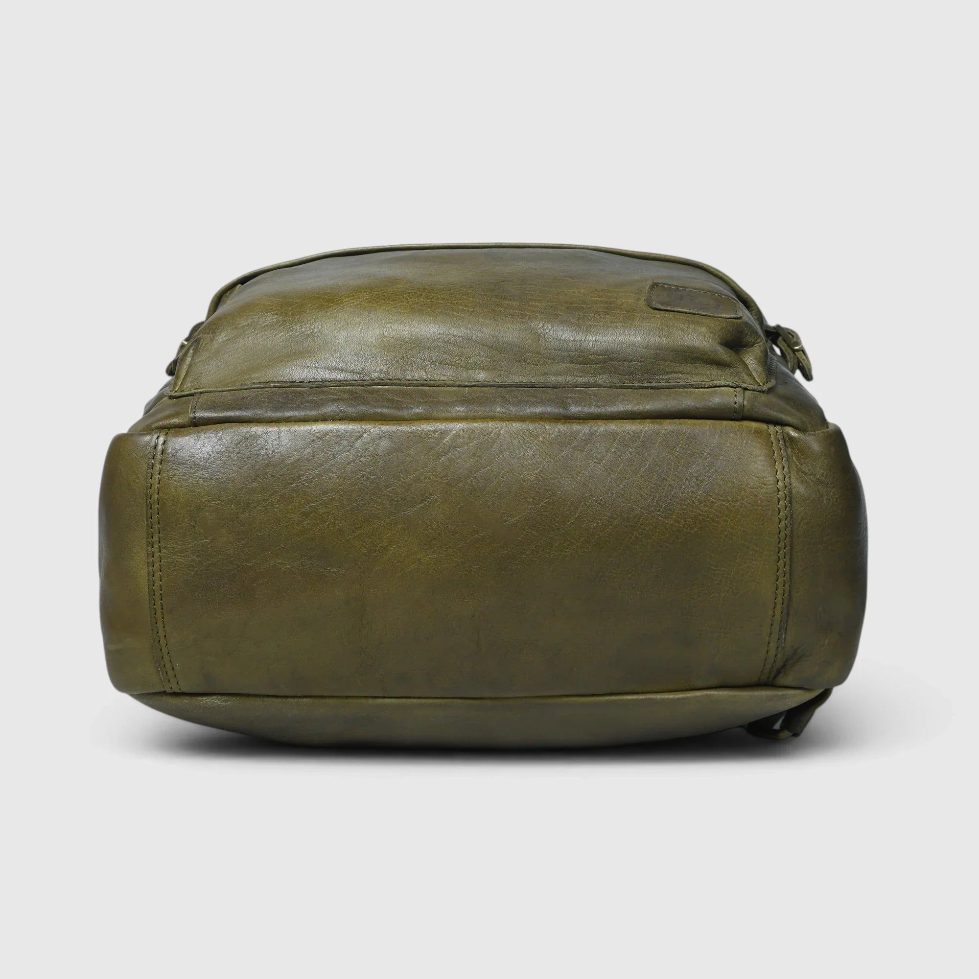 Evercrest Leather Backpack – Deep Olive