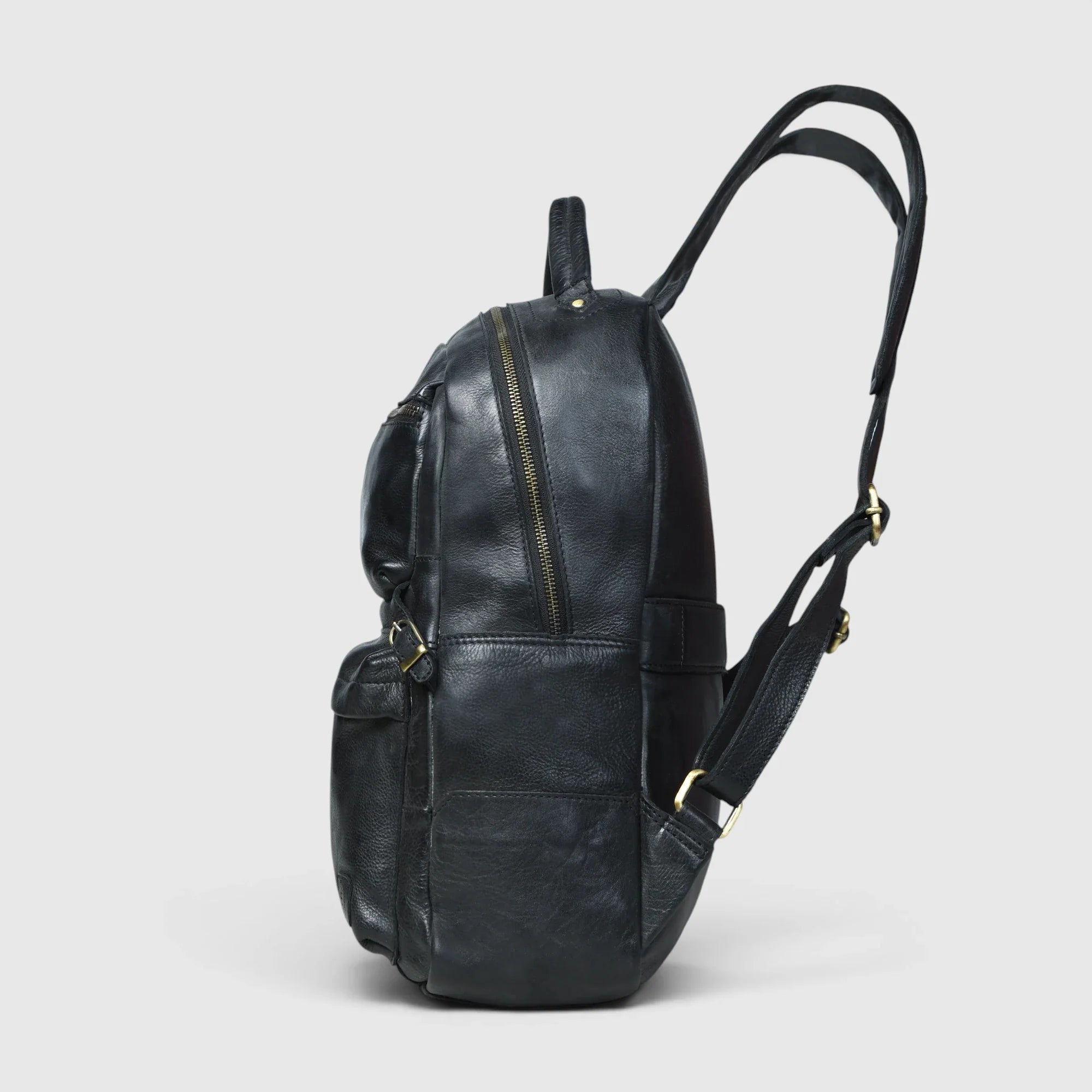Evercrest Leather Backpack – Black color