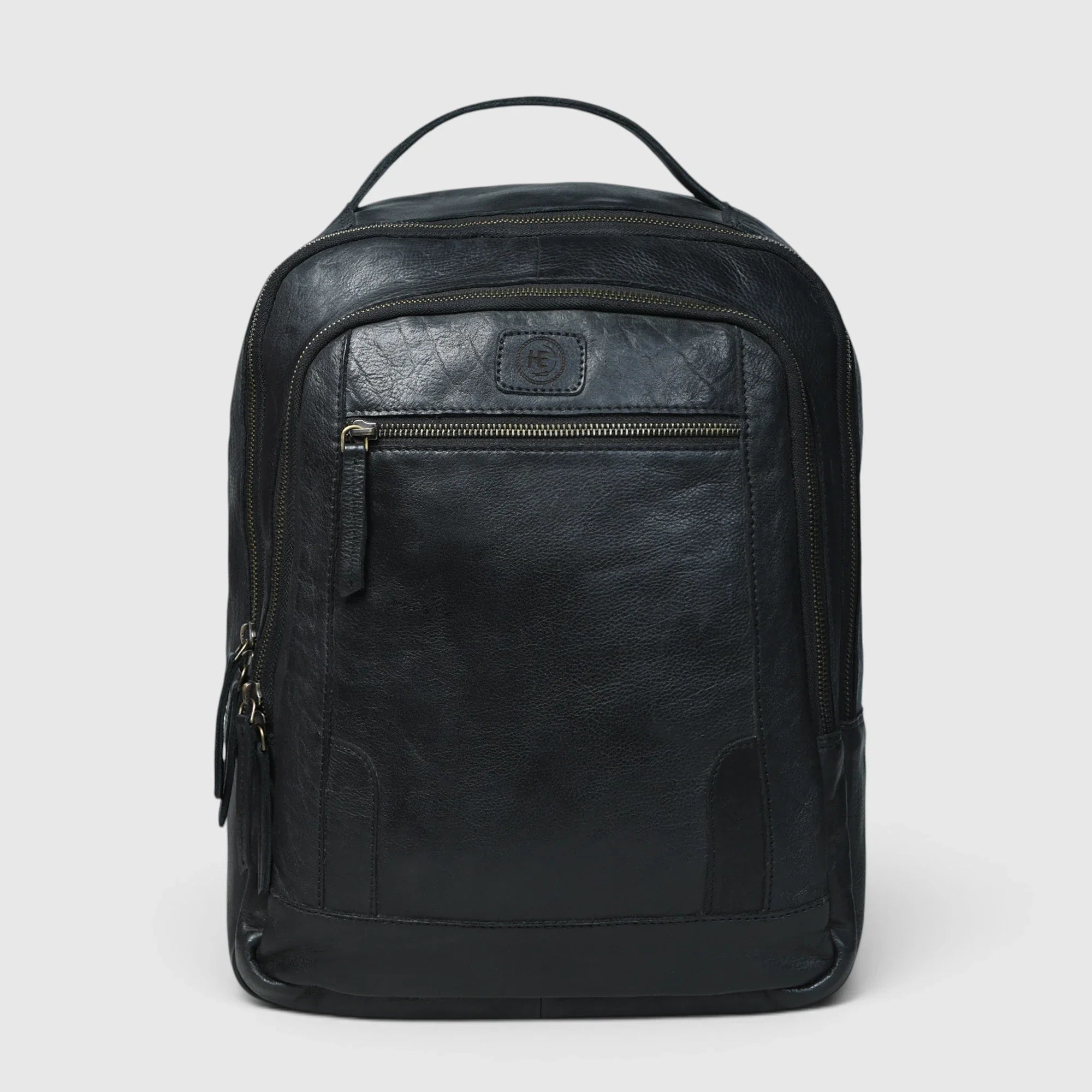 Hestern Trailmark Leather Backpack – Black color