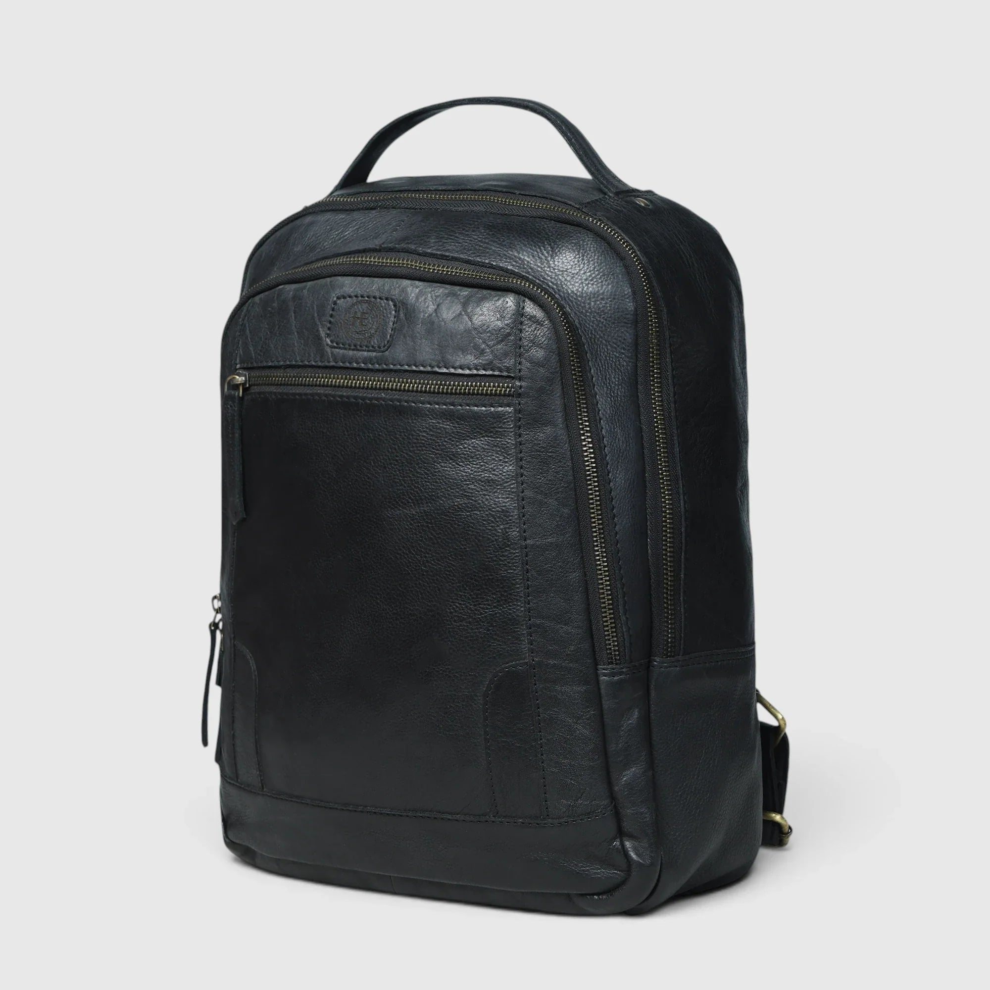 Hestern Trailmark Leather Backpack – Black color
