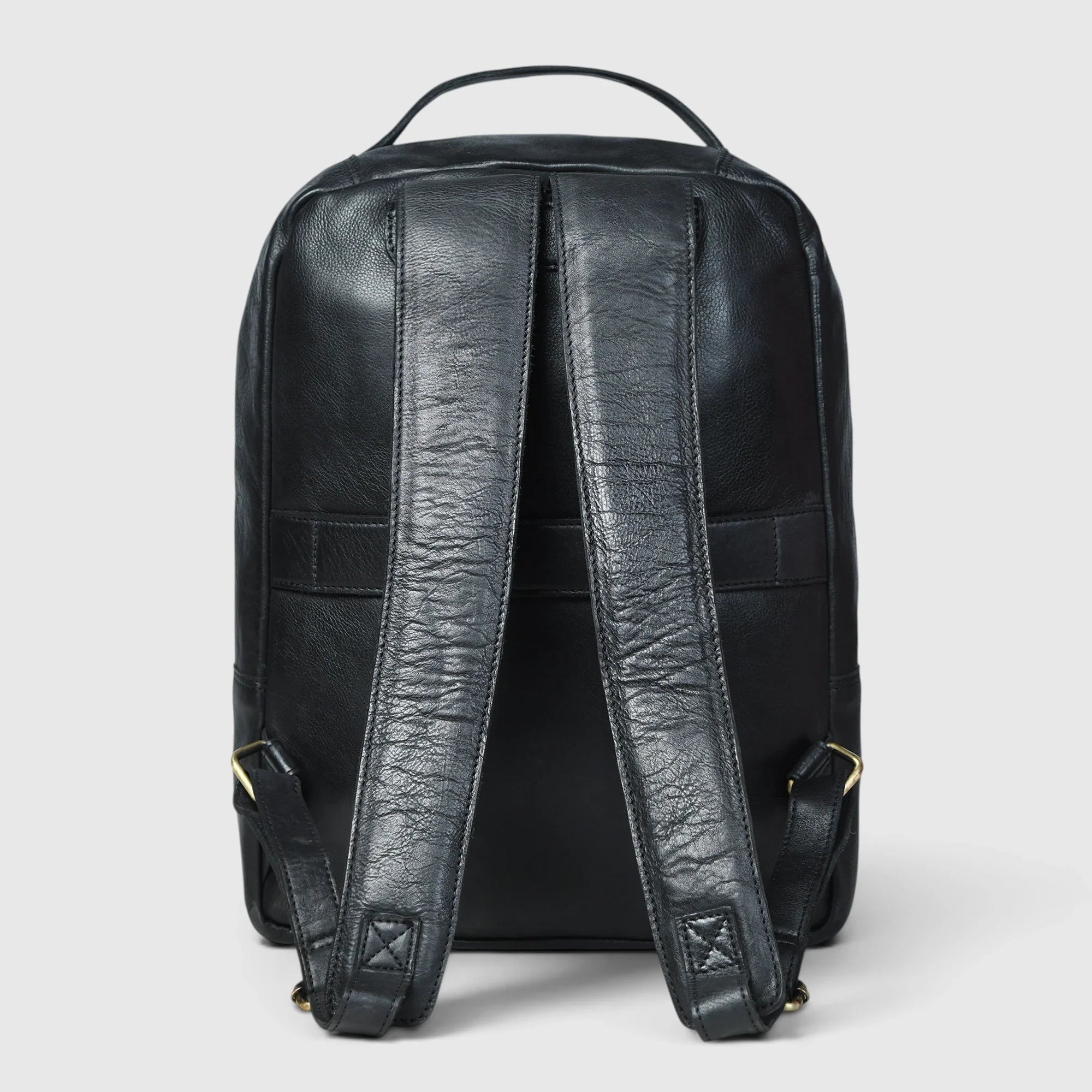 Hestern Trailmark Leather Backpack – Black color
