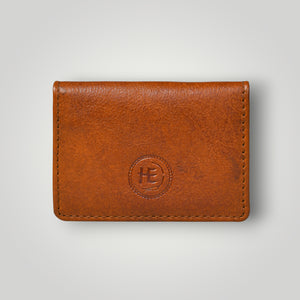 Classic Leather Card Wallet - Tan Colour