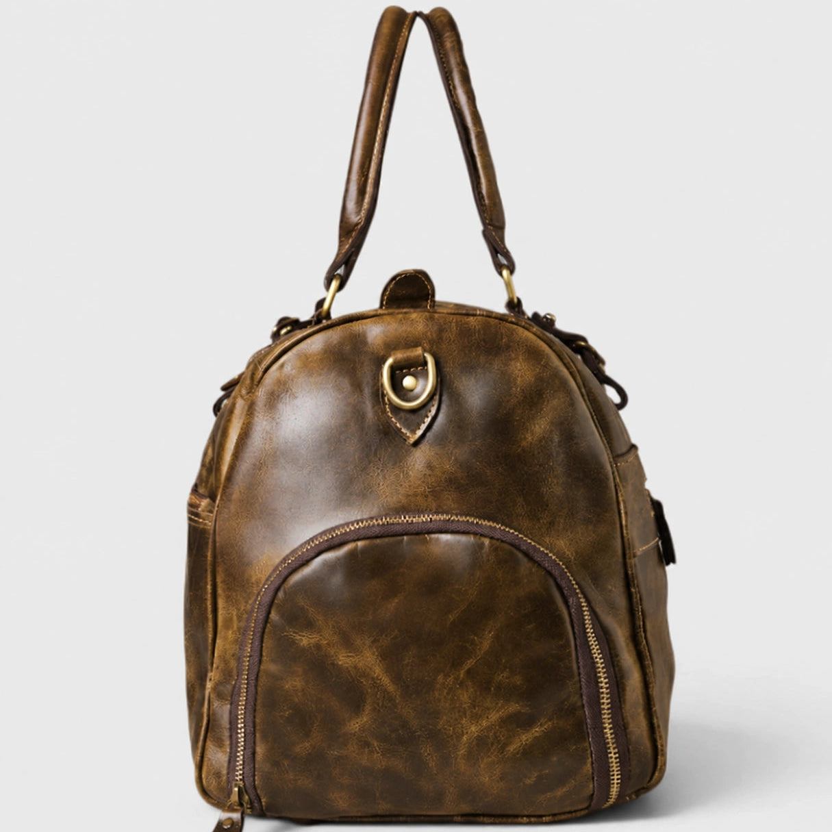 The Odyssey Leather Travel Duffle - Brown Colour