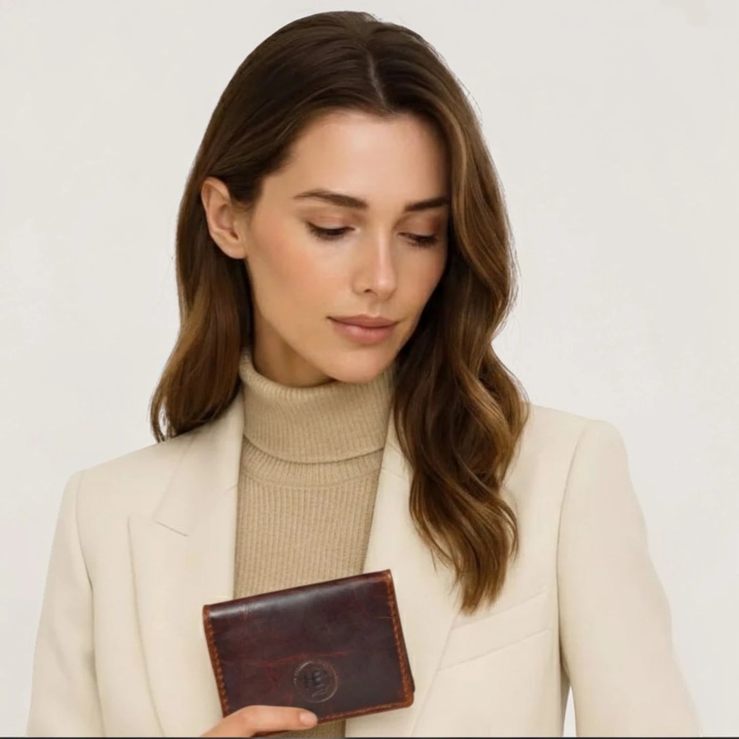 Classic Leather Card Wallet - Espresso brown