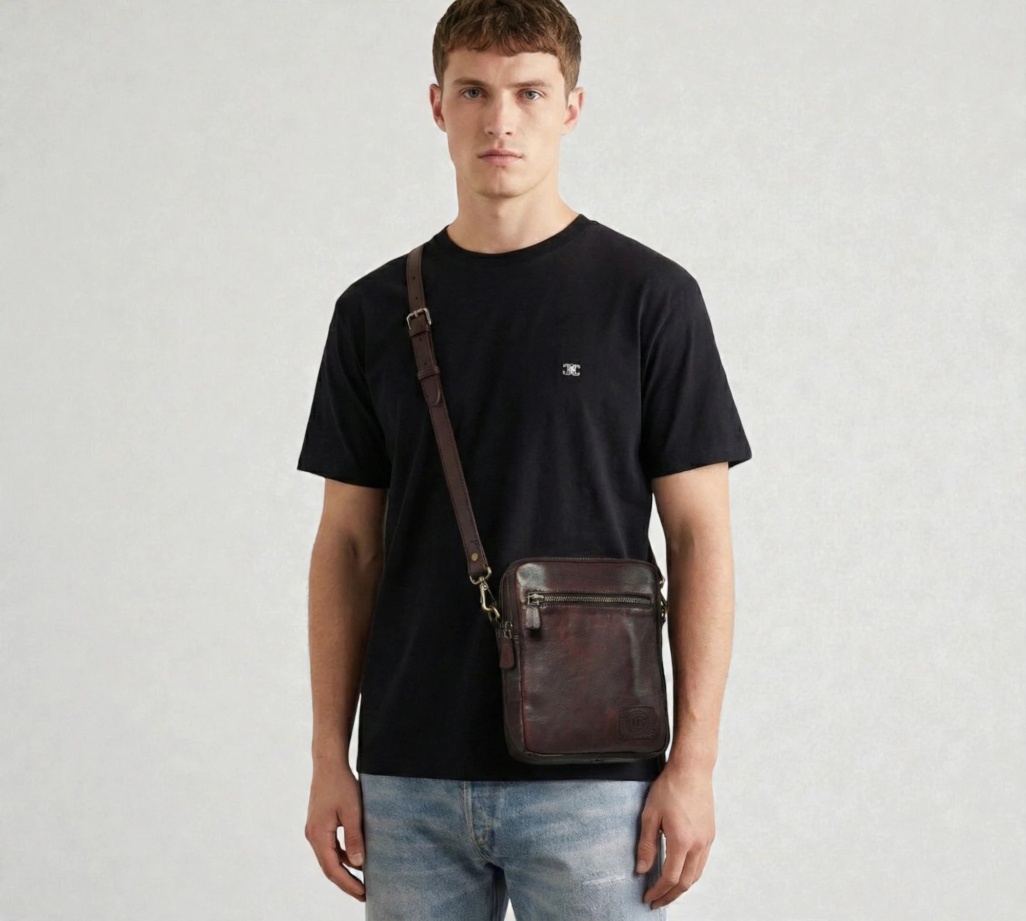 OxBlood Trail Leather Sling Bag – Maroon color