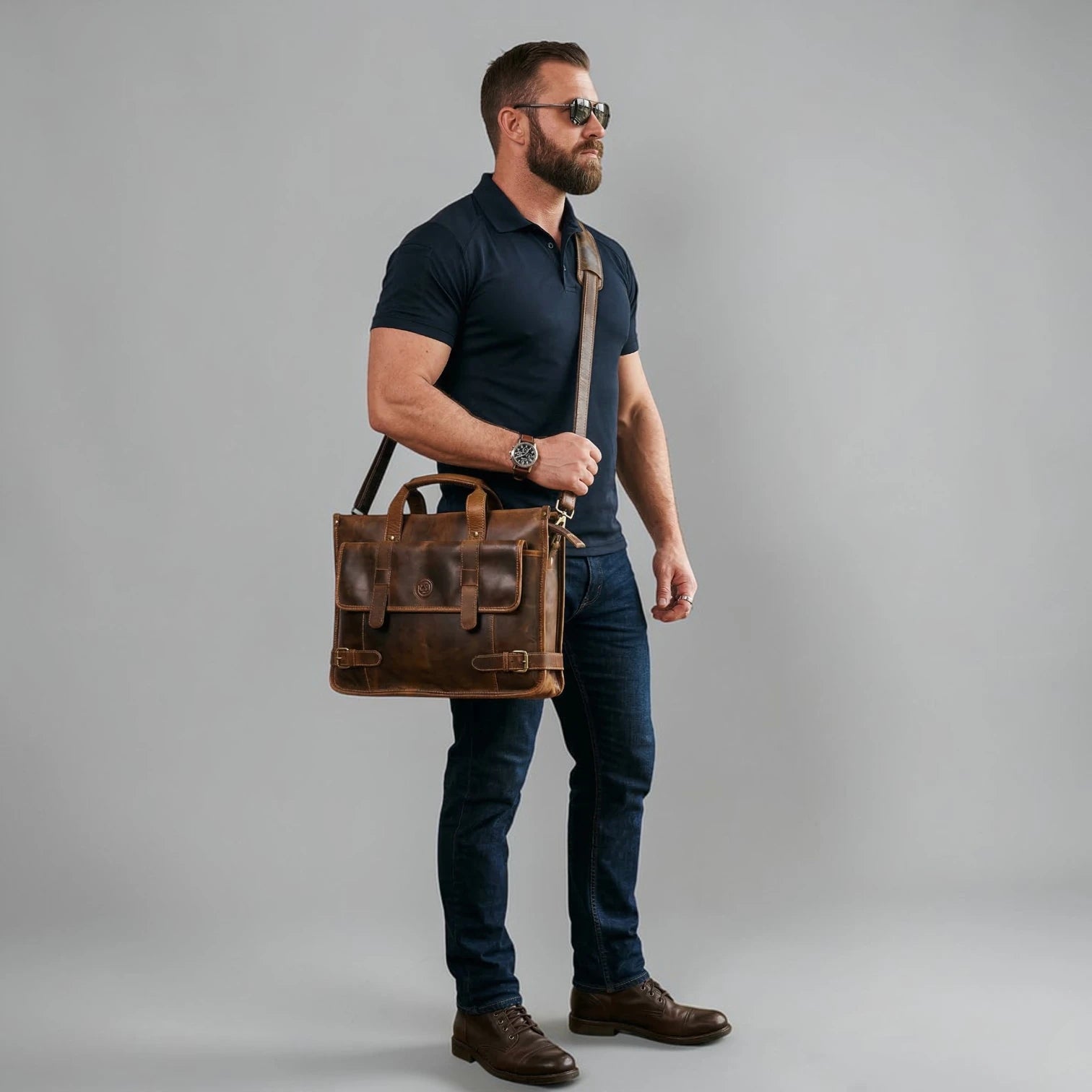 Heritage Leather Laptop Bag