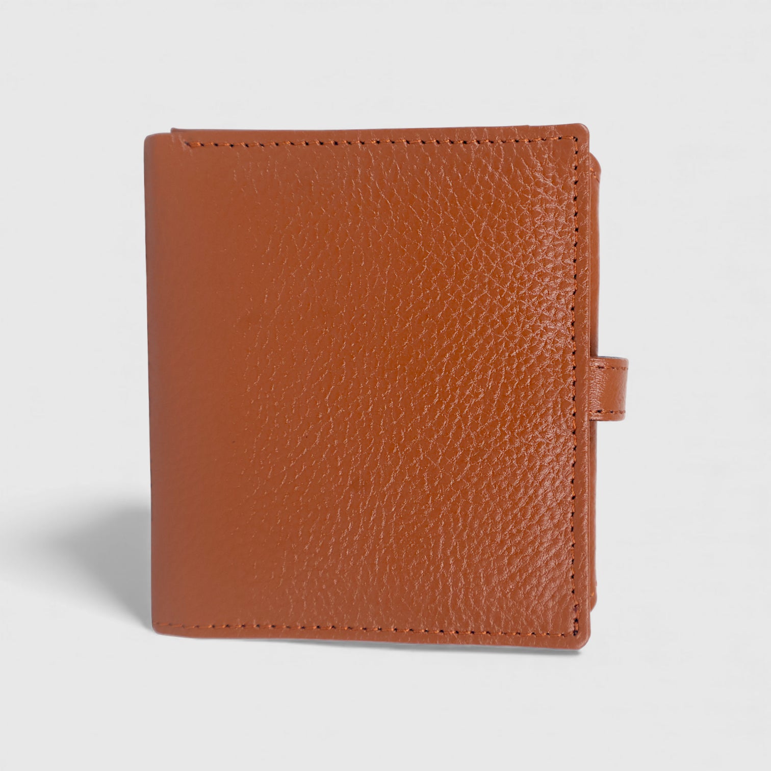 Crest Compact Leather Trifold Wallet – Brown Colour
