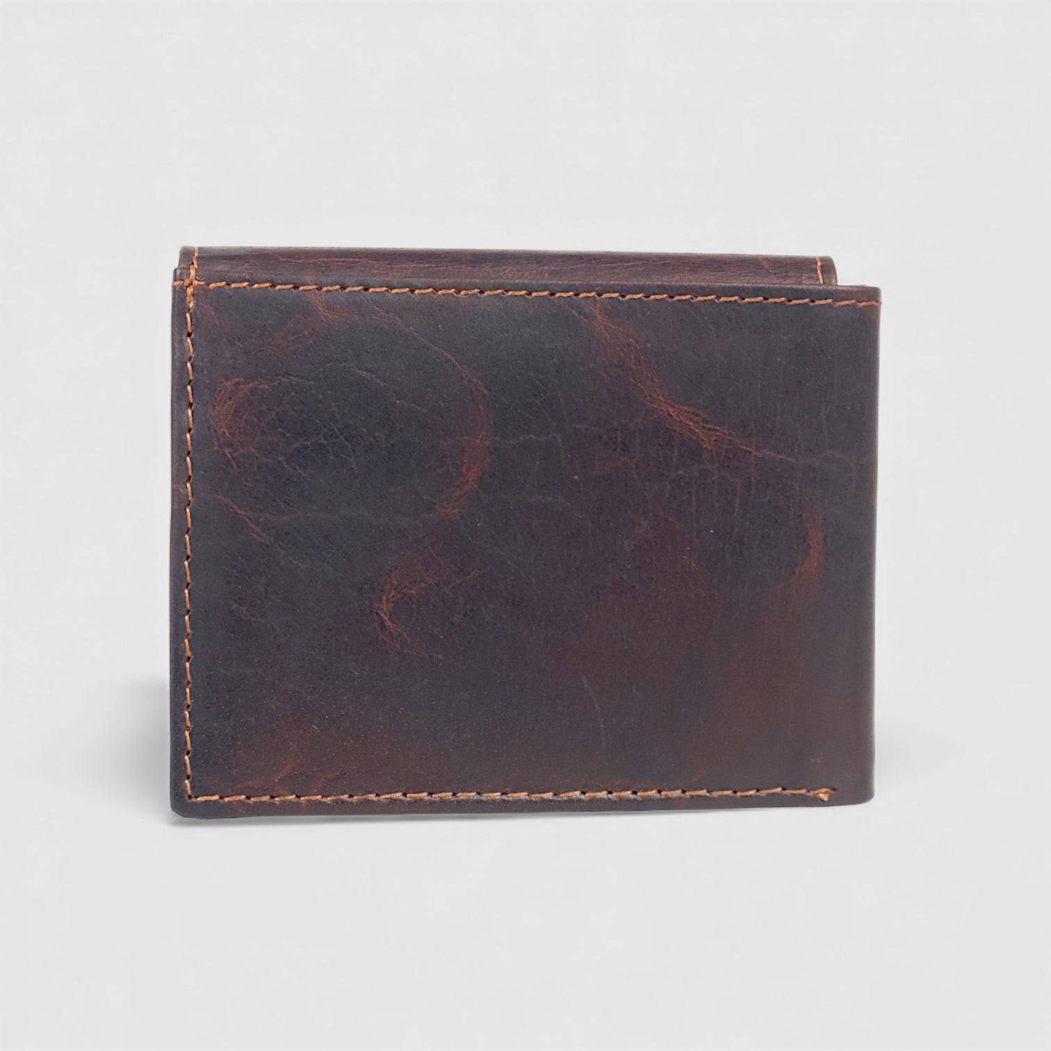 Sentinel Vintage RFID Leather Trifold Wallet – Espresso Brown