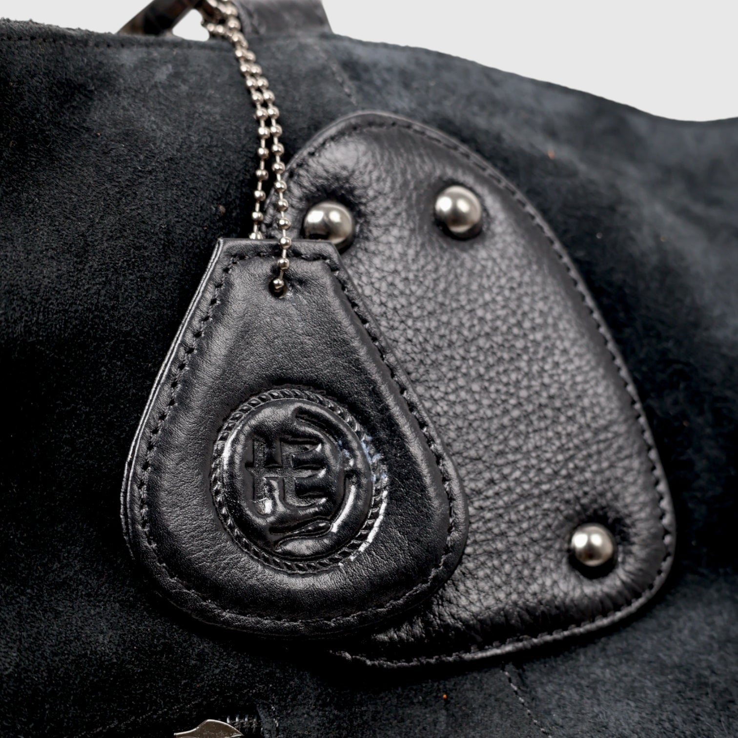 Monarch Luxe Suede Leather Convertible Tote Handbag – Black Colour